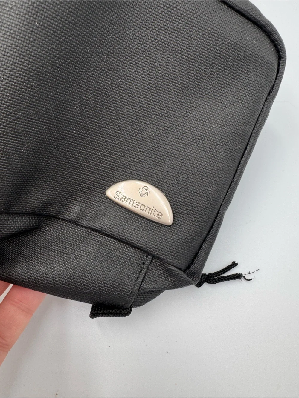 Samsonite Hanging Toiletry Bag Black Travel Organizer Compact Cosmetic Case